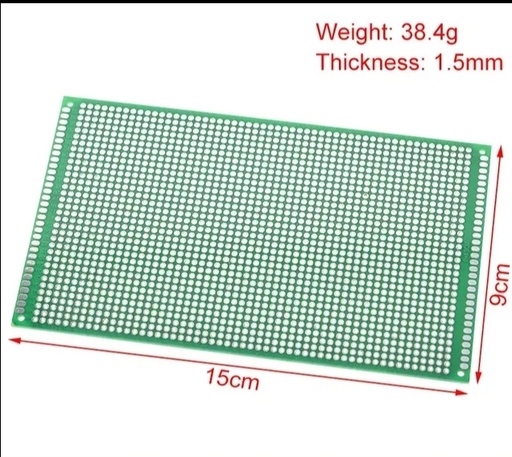 [PCBSBB1509] Double Sided PCB Breadboard Solder 15cm x 9cm